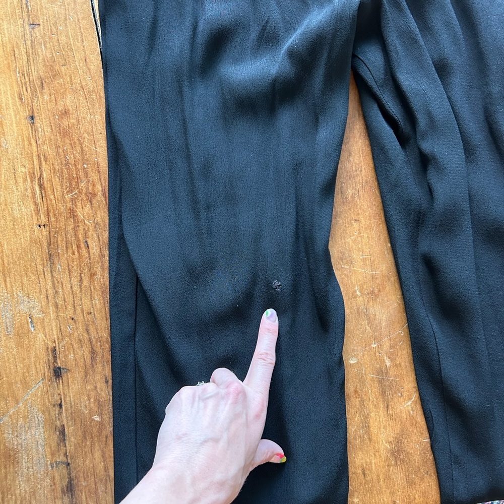 RARE Vintage Saint Germain Paris Black Embroidered Western Jumpsuit – Size 10 - Picture 7 of 8